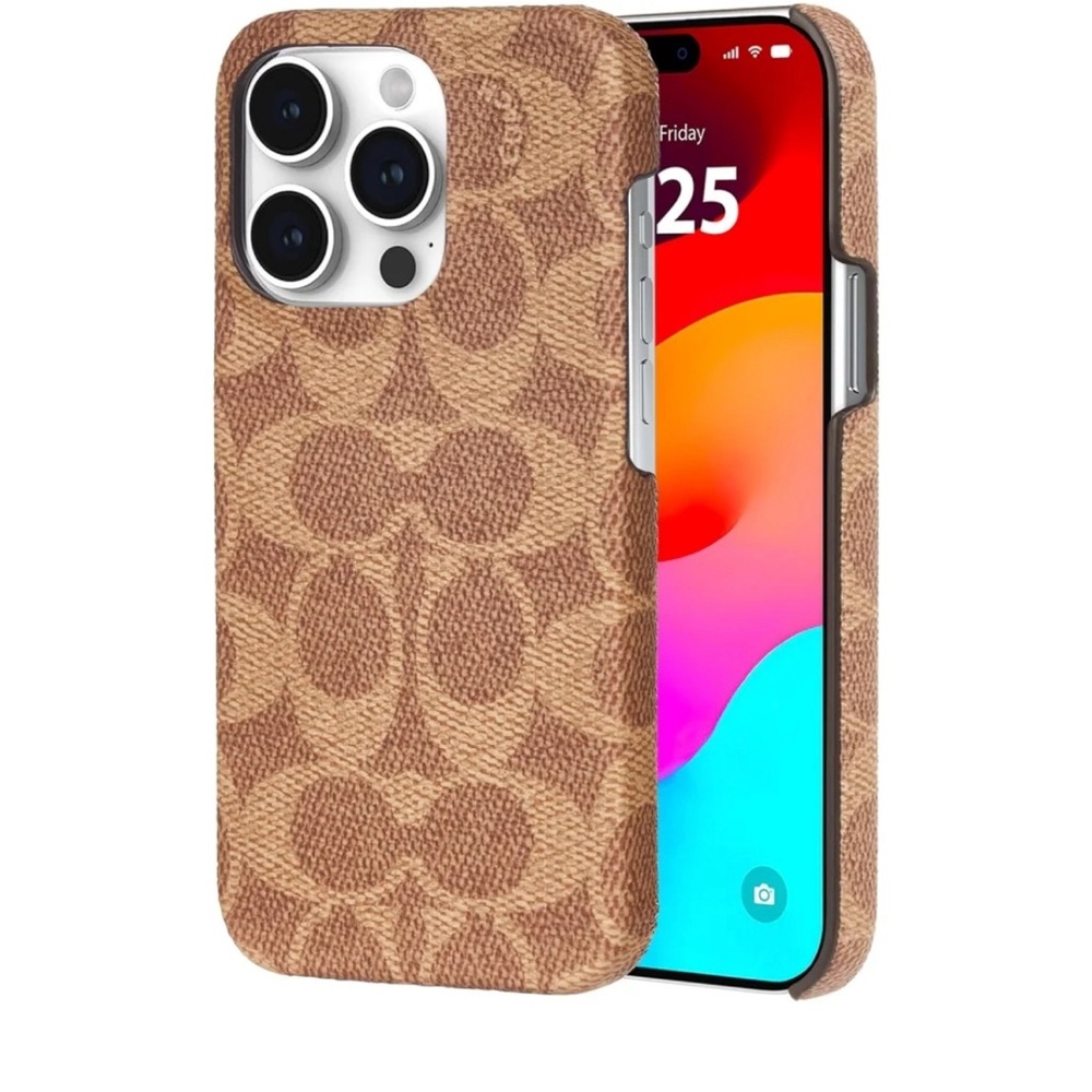 Coach Signature Canvas IPhone 15 Pro Case